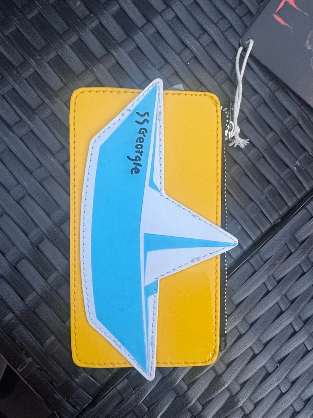 Loungefly Black and Yellow Pennywise Zip  Georgie Boat Cardholder Wallet